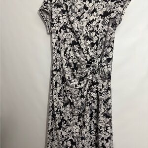 Shelby & Palmer Black and White Sheath Midi Dress